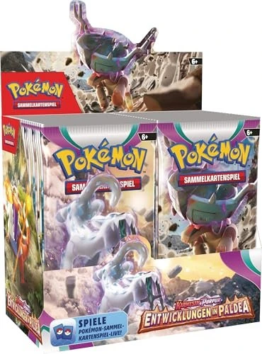 Pokémon - Karmesin & Purpur Entwicklungen in Paldea Booster Display