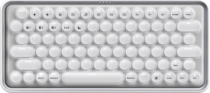 Rapoo Ralemo Pre 5 Multi-mode, weiß, LEDs weiß, BLUE Switches, USB/Bluetooth, DE