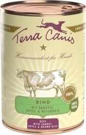 Terra Canis Rind mit Karotte, Apfel und Naturreis, 2.40kg (12x 200g)