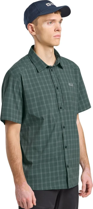 Jack Wolfskin Norbo Hemd kurzarm check sago palm (Herren)