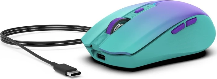 Inca IWM-511RM Wireless Mouse blau/violett, USB/Bluetooth