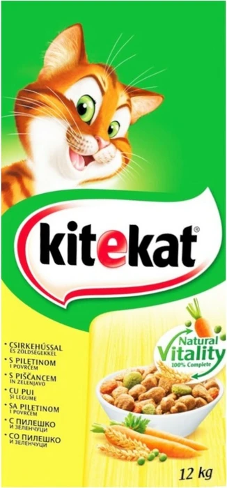Kitekat Trocken Huhn & Gemüse, 12kg (3x 4kg)
