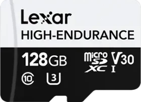 Lexar High-Endurance R100/W45 128GB, UHS-I U3, Class 10