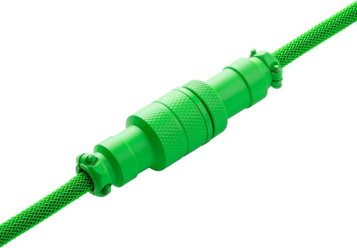 CableMod Pro Coiled Keyboard Cable USB Micro-B auf USB-A, Tastaturkabel (Spiral-Textilkabel), 1.5m, Viper Green