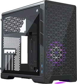 MetallicGear / MagniumGear Neo G Mini [V2], schwarz, Glasfenster, Mini-ITX