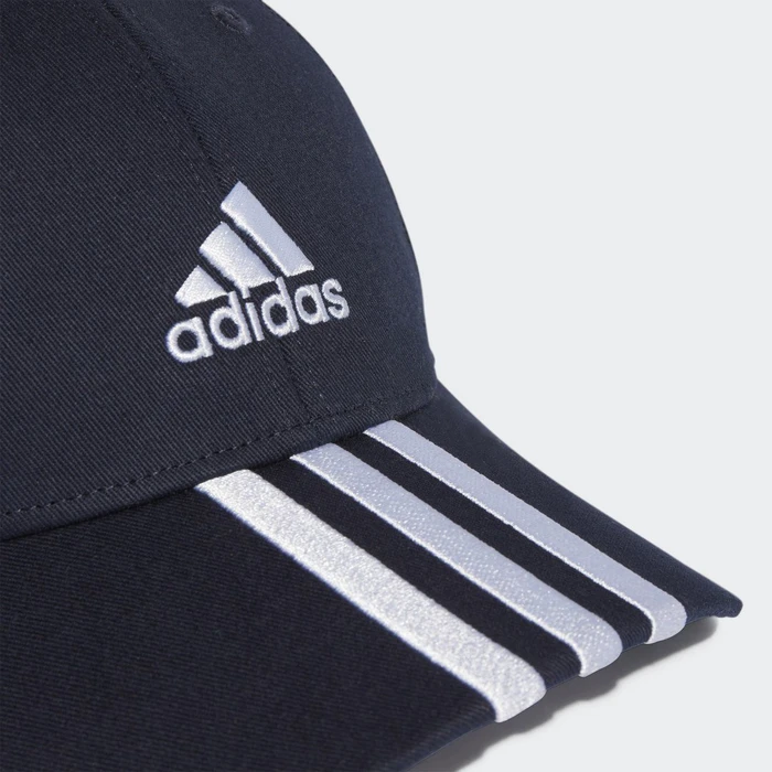 adidas 3-Streifen Cotton Twill Baseball Kappe legend ink/white