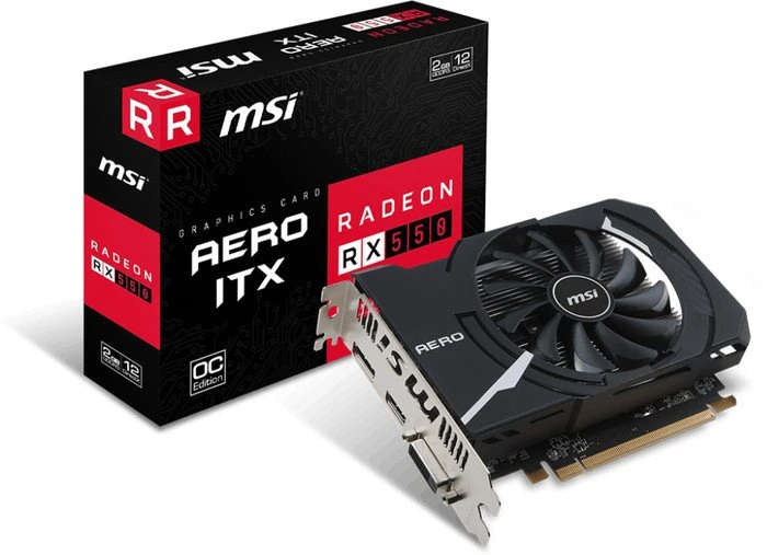 MSI Radeon RX 550 Aero ITX 2G OC, 2GB GDDR5, DVI, HDMI, DP