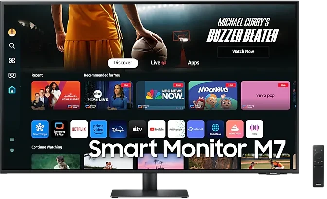 Samsung Smart Monitor M7 M70D (2024), schwarz, 43"