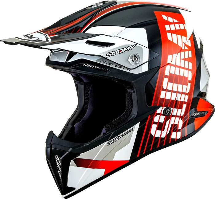 Suomy X-Wing Amped schwarz/rot/weiß