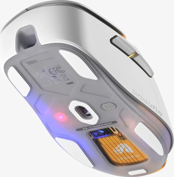 Glorious Model D3 8K Wireless mit Ladestation, weiß, USB/Bluetooth