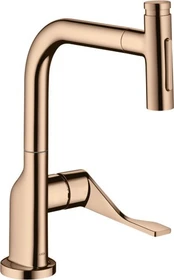 Hansgrohe Axor Citterio Select 230 2jet mit Ausziehauslauf und sBox polished red gold