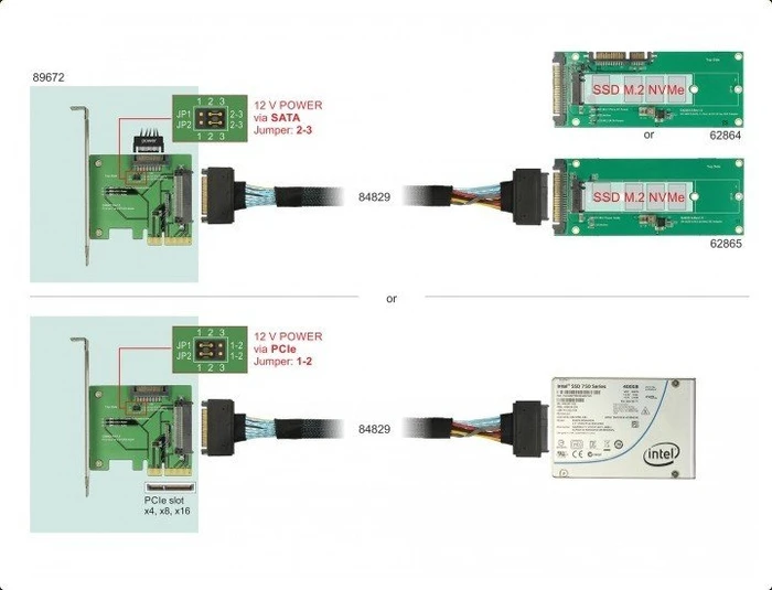 DeLOCK PCIe -> U.2 2.5"