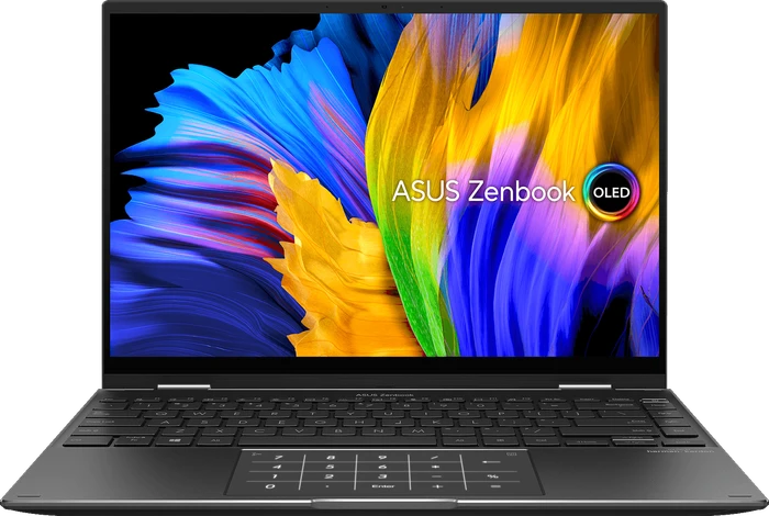 ASUS ZenBook Flip 14 OLED UN5401QA-KN196W, Jade Black, Ryzen 7 5800H, 16GB RAM, 512GB SSD, DE