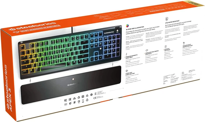 SteelSeries Apex 3, USB, DE
