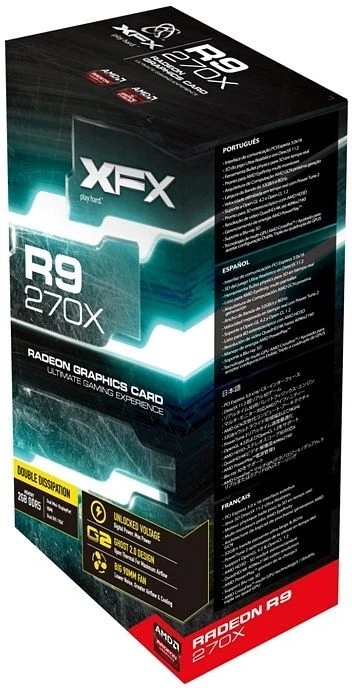 XFX Radeon R9 270X DD, 2GB GDDR5, 2x DVI, HDMI, 2x mDP