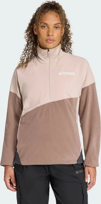 adidas Terrex Multi Climawarm Fleece Funktionsshirt langarm wonder taupe/trace brown (Damen)