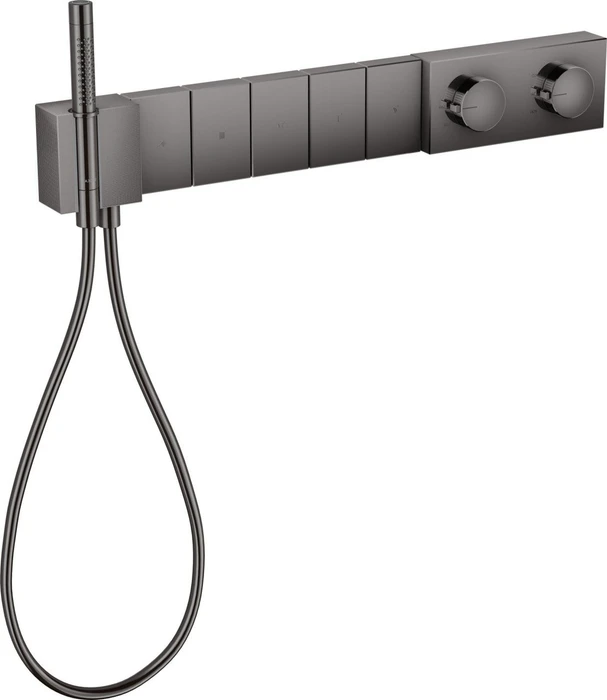 Hansgrohe Axor Edge Thermostatmodul Select 680/100 für 5 Verbraucher Diamantschliff polished black chrome