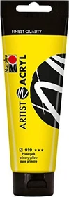 Marabu Artist Acryl Acrylfarbe, primärgelb, 120ml