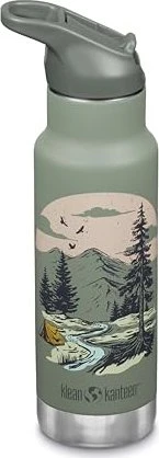 Klean Kanteen Kid Classic Flip Sport Cap Isolierflasche 355ml mountain scape