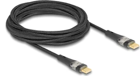 DeLOCK USB-C auf USB-C Kabel, USB 2.0, 480Mb/s, 100W USB PD 3.0, USB-C [Stecker] auf USB-C [Stecker], schwarz, 3m (80765)