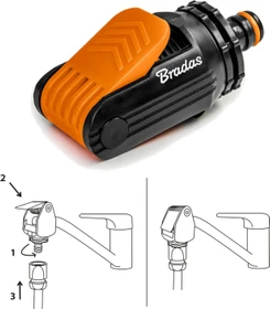 Bradas Universal Hahnanschluss-Adapter