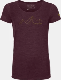 Ortovox 150 Cool Mountain Face Funktionsshirt kurzarm dark wine blend (Damen)
