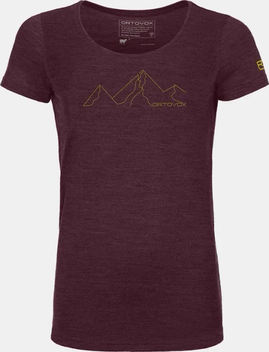 Ortovox 150 Cool Mountain Face Funktionsshirt kurzarm dark wine blend (Damen)