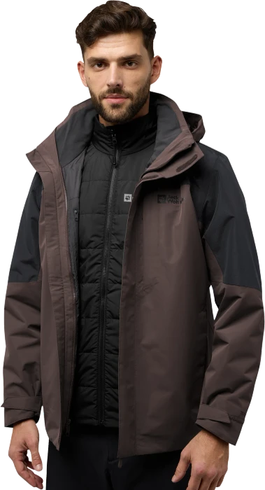 Jack Wolfskin Romberg 3in1 Funktionsjacke peat (Herren)