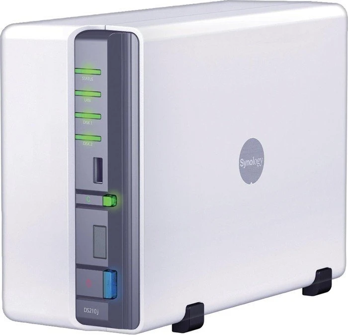 Synology DiskStation DS210j, 128MB RAM, 1x RJ-45 1000Base-T, 3x USB-A 2.0