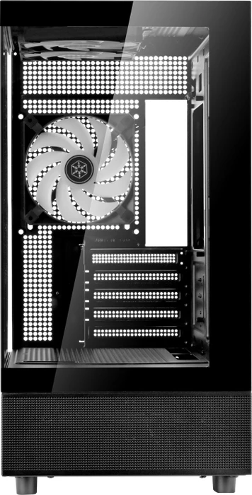 SilverStone Lucid 04, schwarz, Glasfenster
