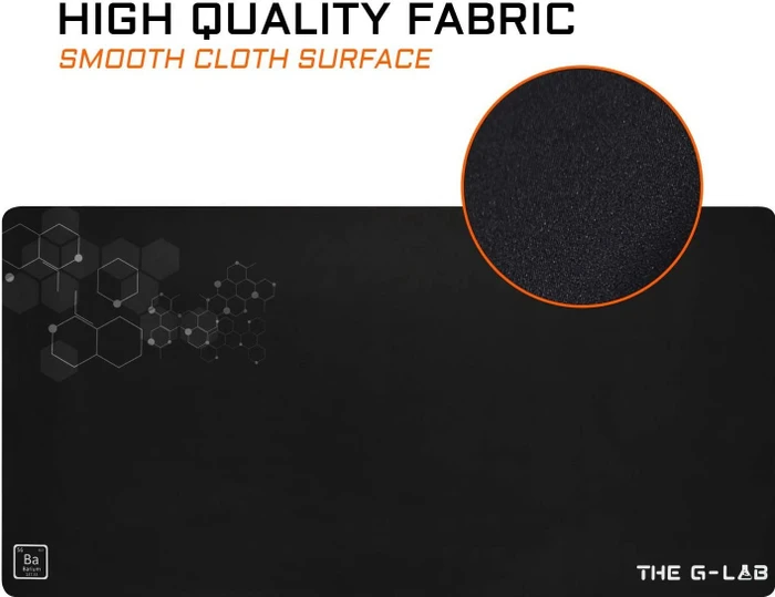 The G-Lab Pad Barium XXL Gaming Mauspad, schwarz/grau