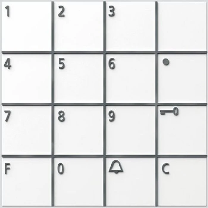 Siedle COM 611-02 W Codeschloss-Modul, weiß
