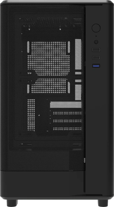 DarkFlash DB330M Mesh Black, Glasfenster
