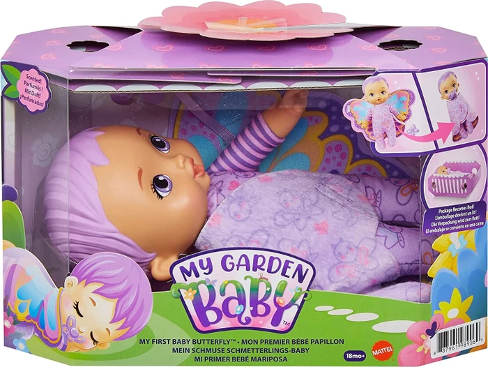 Mattel My Garden Baby Mein Schmuse Schmetterlings Baby lila