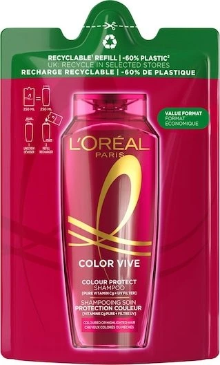 L'Oréal Elvital Color-Glanz Pflege Shampoo Refill, 250ml