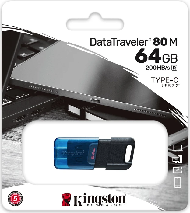 Kingston DataTraveler 80 M 64GB, USB-C, USB 3.2 Gen 1×1