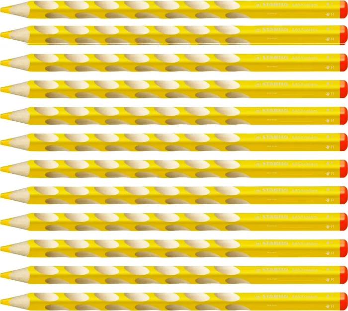 STABILO EASYcolors Buntstift gelb, Rechtshänder, 12er-Pack