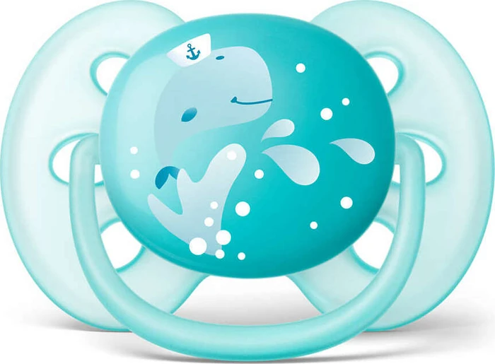 Philips Avent SCF226/22 ultra soft Beruhigungsschnuller, 6-18M, Silikon, türkis, 2 Stück