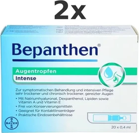 Bepanthen Augentropfen Intense, 8ml (20x 0.4ml)