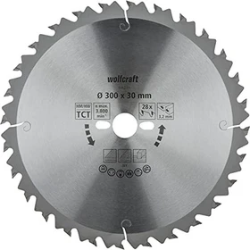 Wolfcraft Serie Grün Kreissägeblatt 28Z, 300x3.2x30mm, 1 Stück