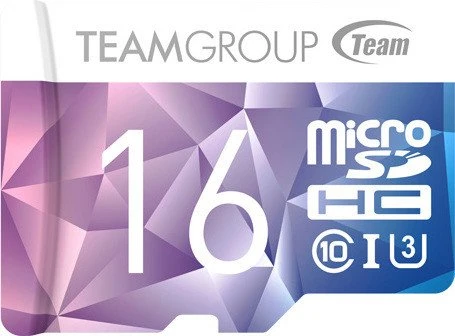 TeamGroup Color Card II purple/blue R90/W45 16GB Kit, UHS-I U3, Class 10