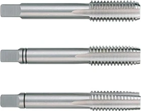 Ruko BSW DIN 352 HSS Hand-Gewindebohrer, 7/16"x24x70mm, 3 Stück
