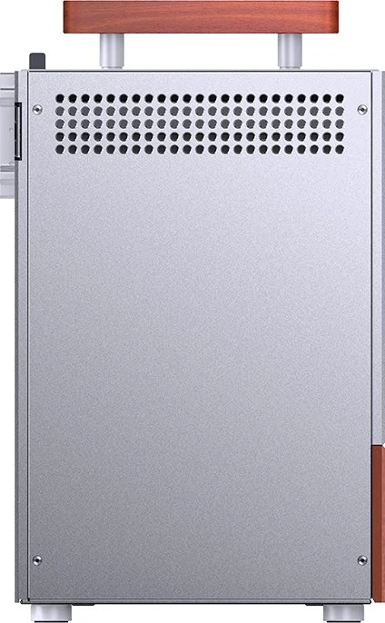 Jonsbo T6 Silver, silber/braun, Glasfenster, Mini-ITX