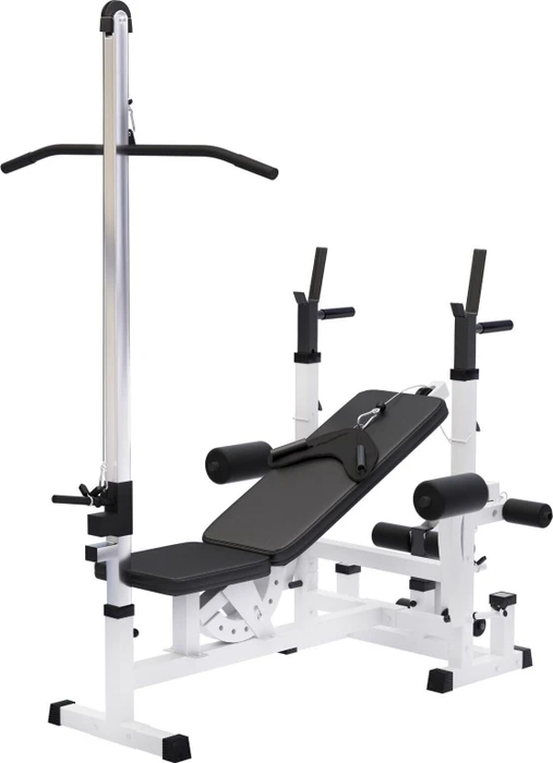 Gorilla Sports Universal inkl. Latzug Kraftstation weiß