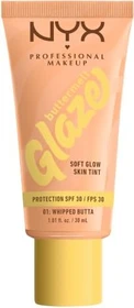 NYX Buttermelt Glaze Soft Glow Skin Tint 01 whipped butta LSF30, 30ml