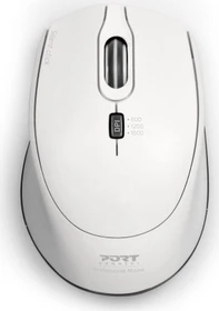 Port Designs Wireless Silent Pro Mouse weiß, USB (900714)