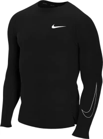 Nike Pro Dri-FIT Funktionsshirt langarm schwarz/weiß (Herren)