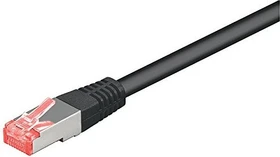 goobay Patchkabel, Cat6, S/FTP, RJ-45/RJ-45, 20m, schwarz