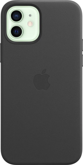 Apple Leder Case mit MagSafe für iPhone 12/12 Pro schwarz