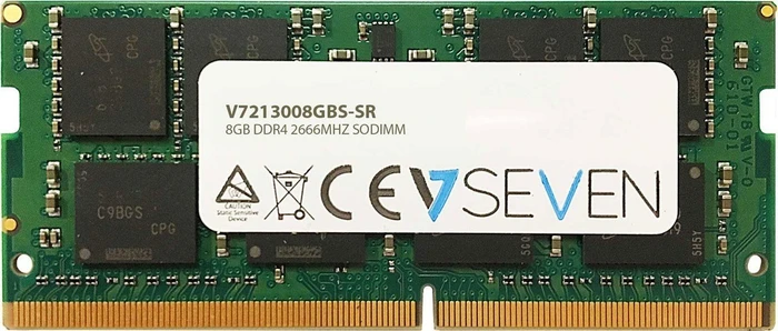V7 SO-DIMM 8GB, DDR4-2666, CL19, 1R